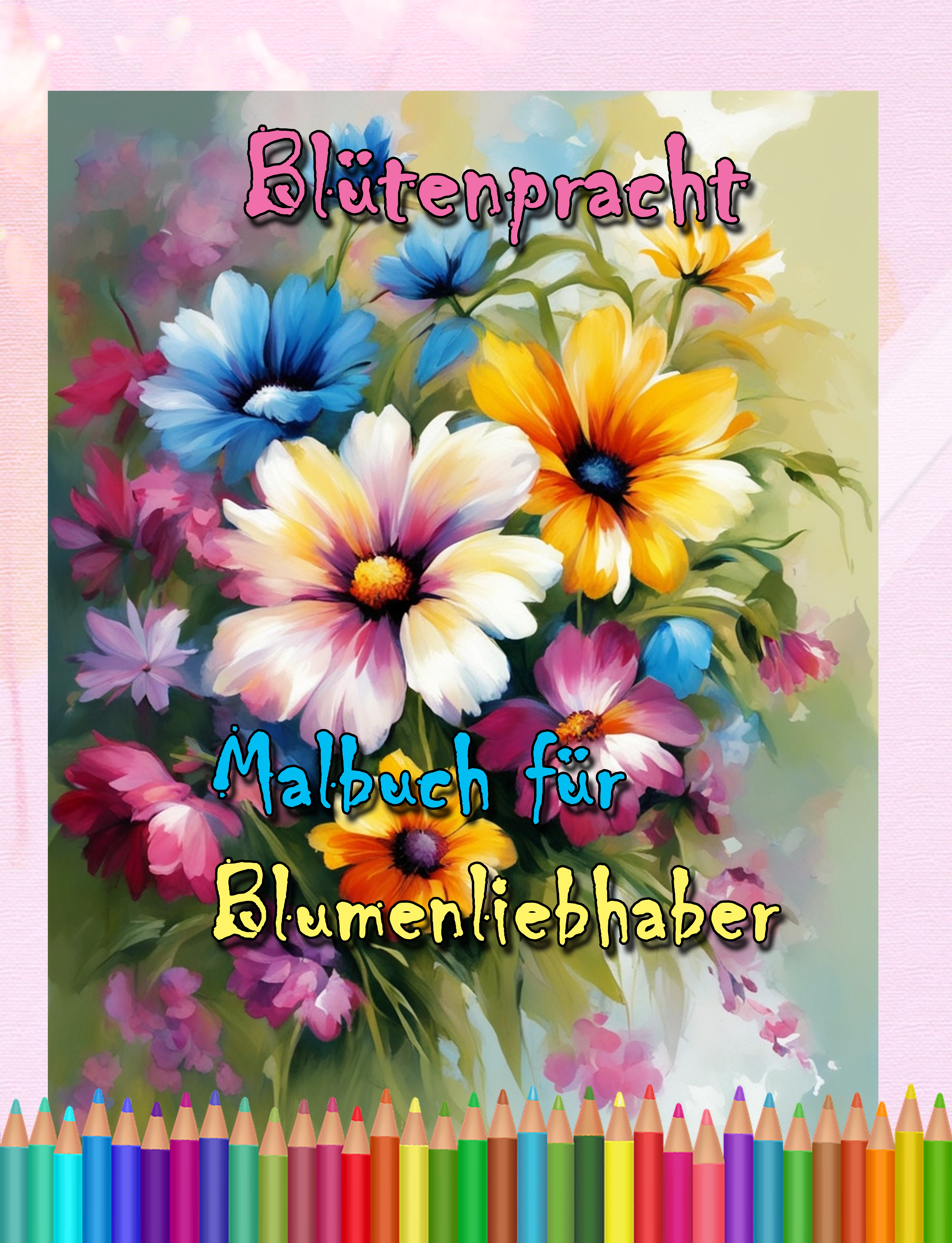 Blütenpracht: Malbuch für Blumenliebhaber